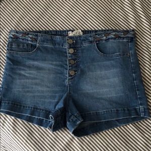 Free People Braided High Rise Short